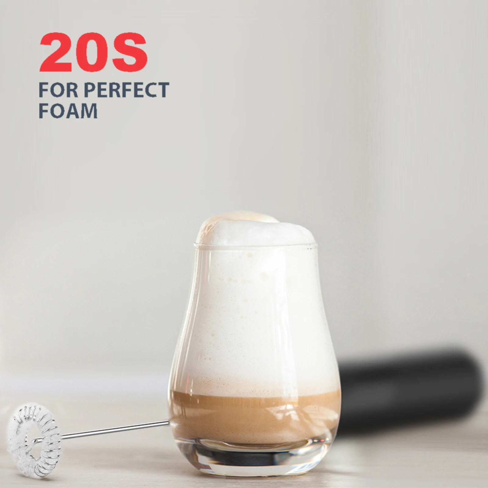 휴대용 우유 거품기 거품 믹서 음료 혼합 도구 커피 라떼 카푸치노에 적합