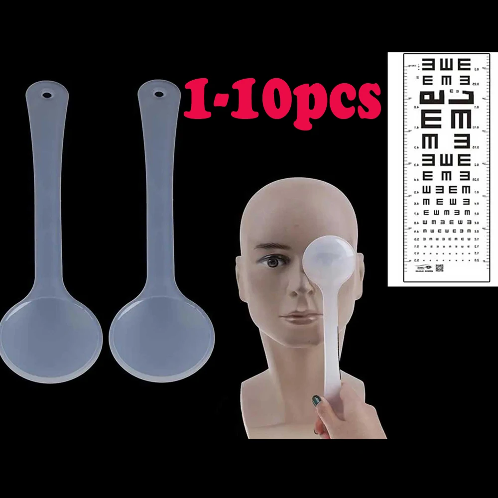 

1-10 шт., матовый окклюдер, полупрозрачный окклюдер для глаз, оптика, оптический инструмент, крышка окклюдера для экзамена глаз