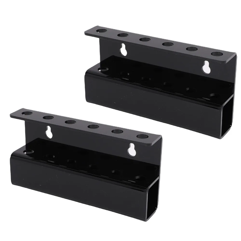 2pcs Effortless Setup Acrylic Acrylic Dart Holder Black 15.5x2.8x8cm Dart Display Stand Wall Mount Dart Rack Home Room