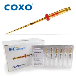 COXO SOCO PRO Dental Endodontic Rotary Files Heat-Activated Rotary Nitinol Tooth Pulp Files Thermally Activated Nickel-Titanium