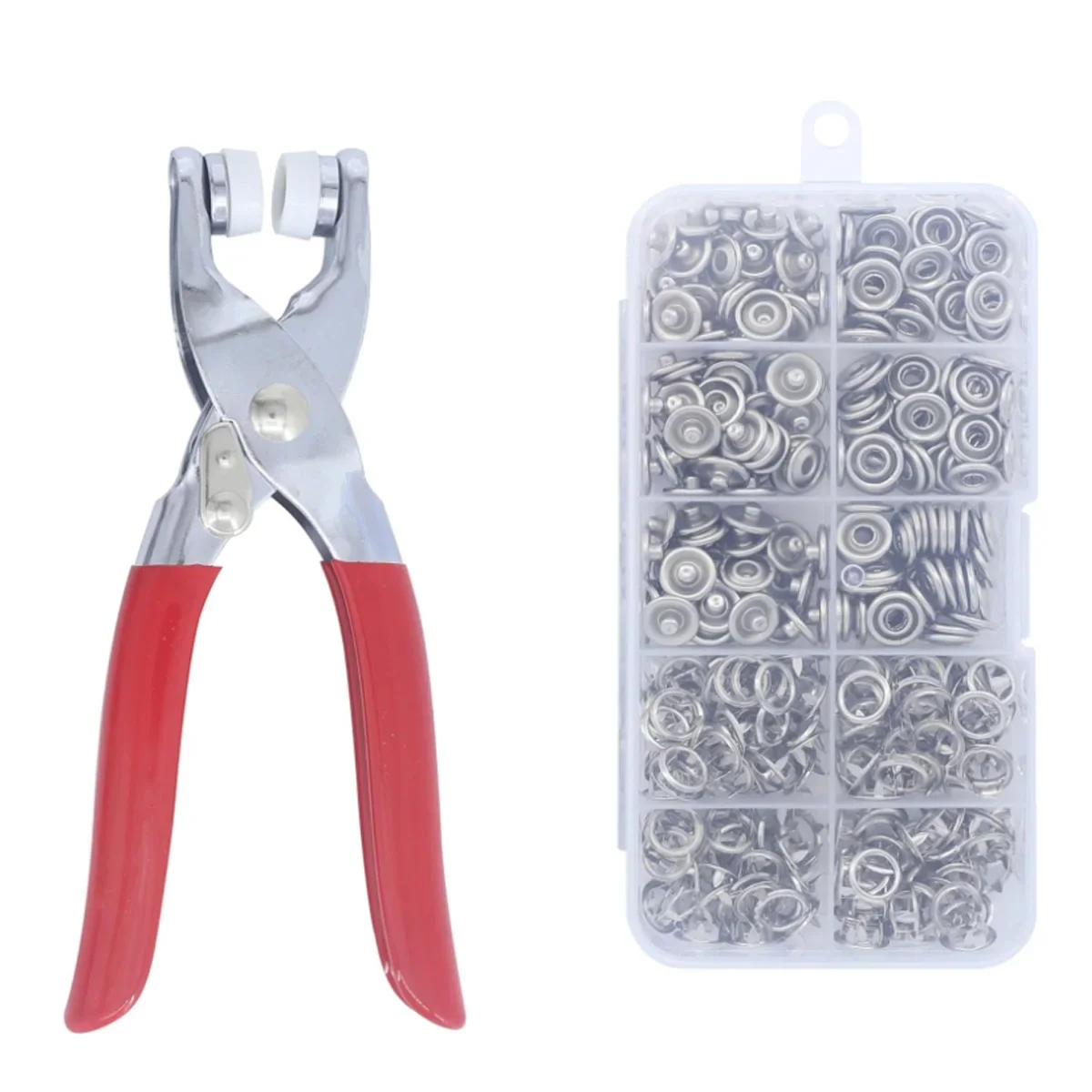 Metal Snap Button Fasteners Alicate Tool Button Press Studs Instalando Bolsa de Roupas Acessórios 9.2 mm 9.4 mm
