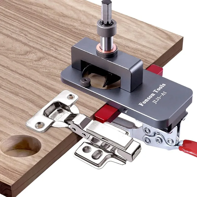 35mm concealed hinge fixture, drilling guide door hinge fixture, woodworking door cabinet hinge installation tool
