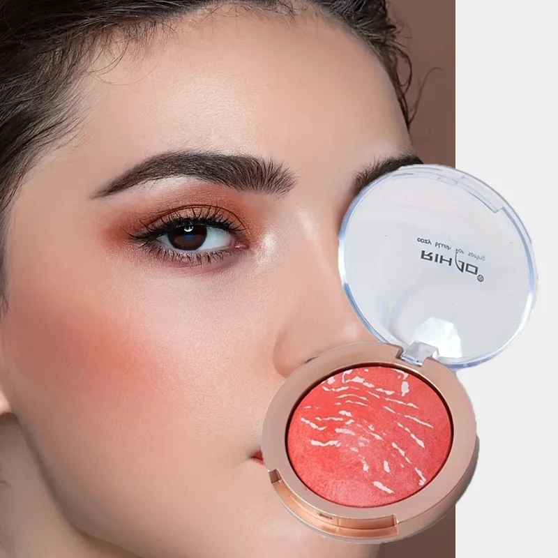 Fard monochrome mat pour le visage, Pigment minéral, fard à joues naturel, ombre de Contour cosmétique pour le maquillage