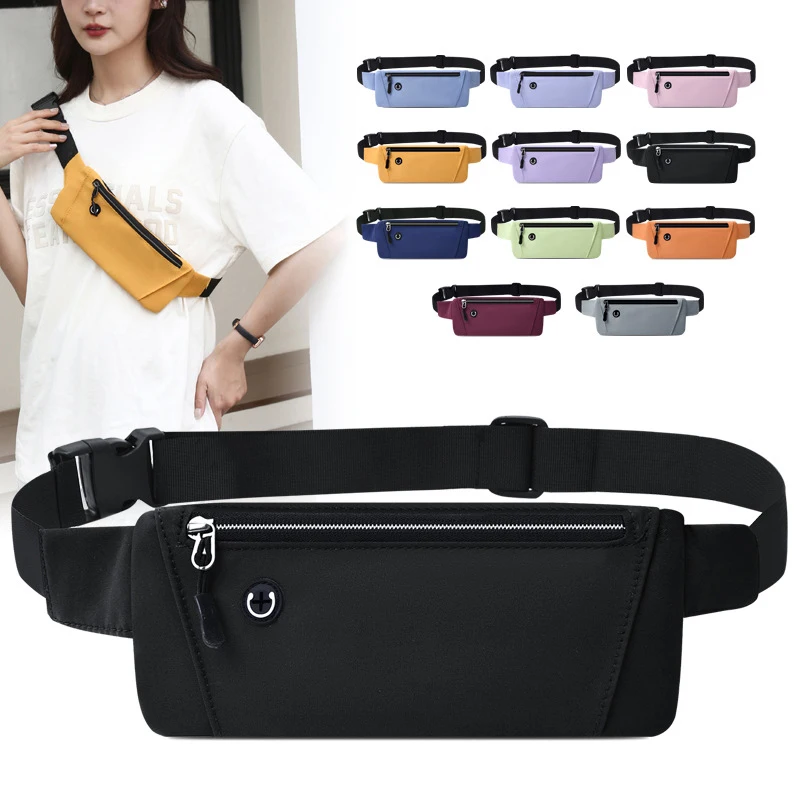 Running Waist Bag Sports Belt Pouch Mobile Phone Bag Men Women Waist Pack Lightweight Gym Sports Bag Waist Pack Adjustable Strap