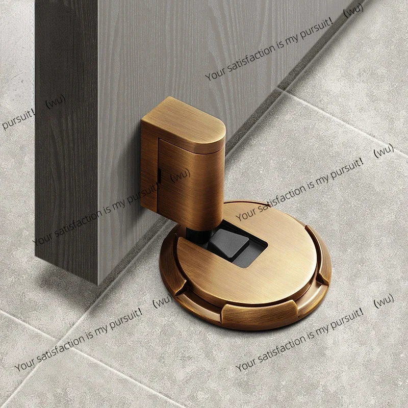 Heavy Duty Magnetic  Stopper Mechanical Door Stop Adjustable Door Holder Non-punch Sticker Furniture Hardware