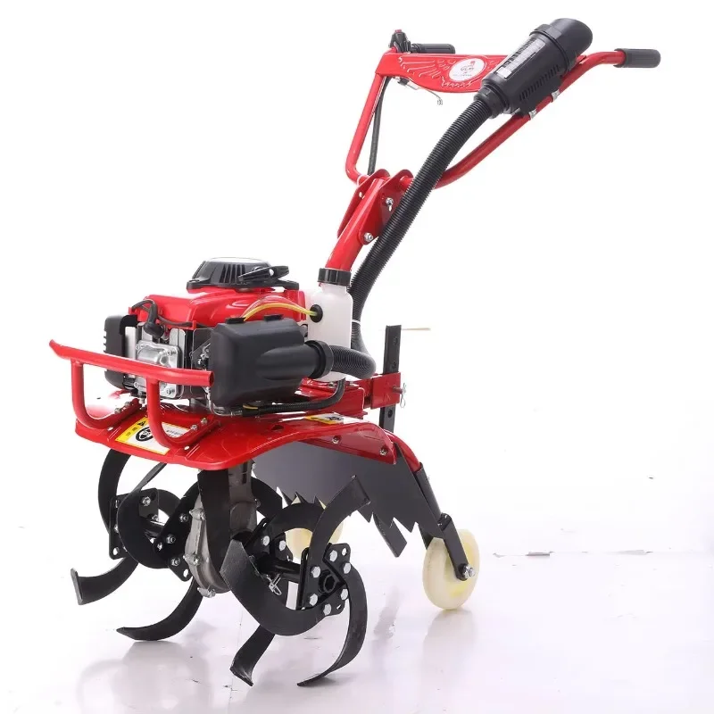 agricultural farming compact home use rotavator walking tractor mini power tiller cultivators