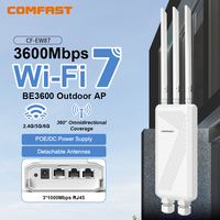 COMFAST BE3600 WIFI7 Outdoor AP Router 2.4G/5.8G Dual Dand Long Range signal Extender Amplifie wireless WiFi Repeater waterproof