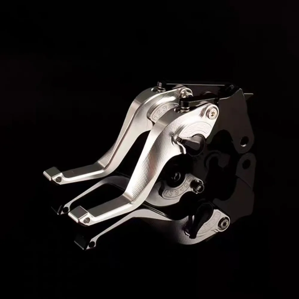 Modified brake lever with two-finger effort-saving clutch and handbrake for 2025 CFMoto 675NK short lever accessories 675nk
