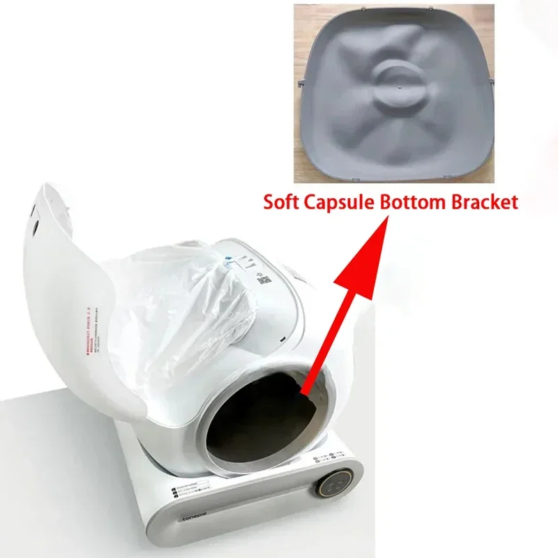 Tonepie inteligente gato caixa de areia acessórios silicone gato maca esteira coleta porta do banheiro saco lixo borracha plug fechado dedicado