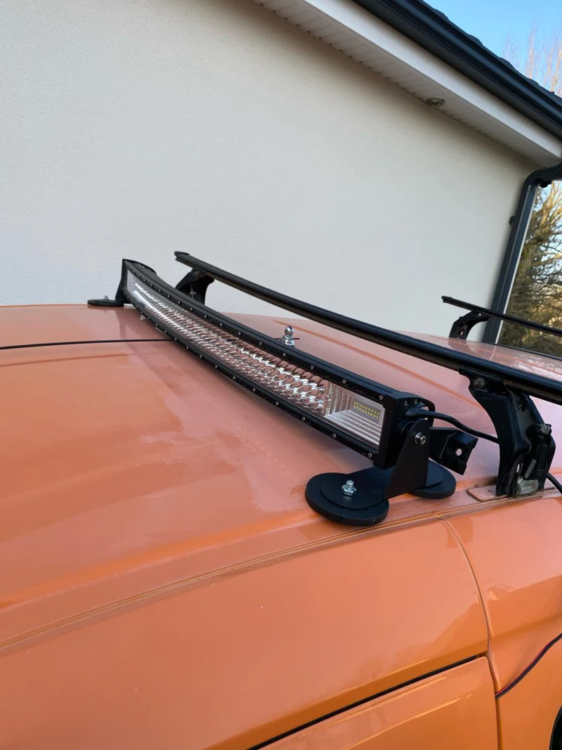 7D 22–52 Zoll gebogene 270 W-675 W Off-Road-LED-Lichtleiste mit starken Magnethalterungen, Draht-Set, 12 V, 24 V, LED-Leiste für SUV, LKW, 4 x 4 Boot – Detail 15