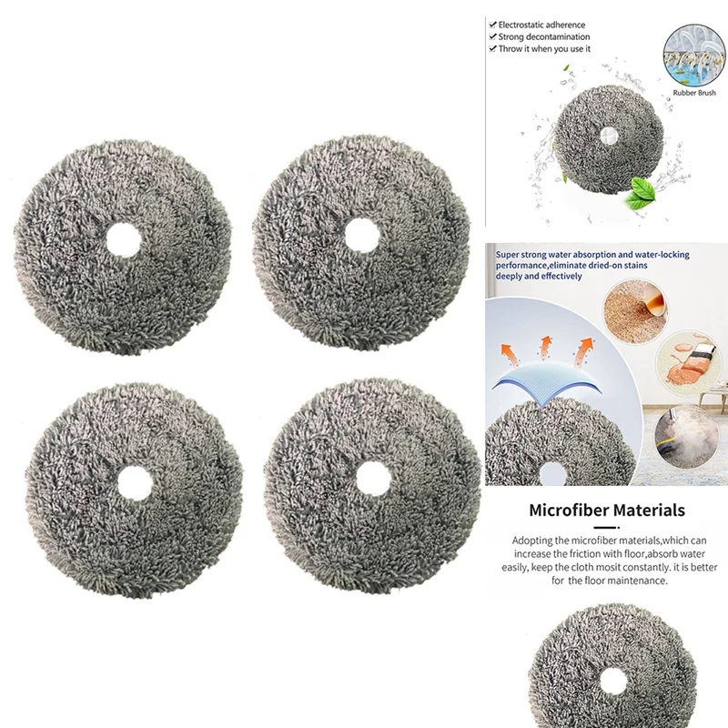 Washable Mop Cloth For UWANT U200 Robotic Vacuum Cleaer Replacement Spare Parts