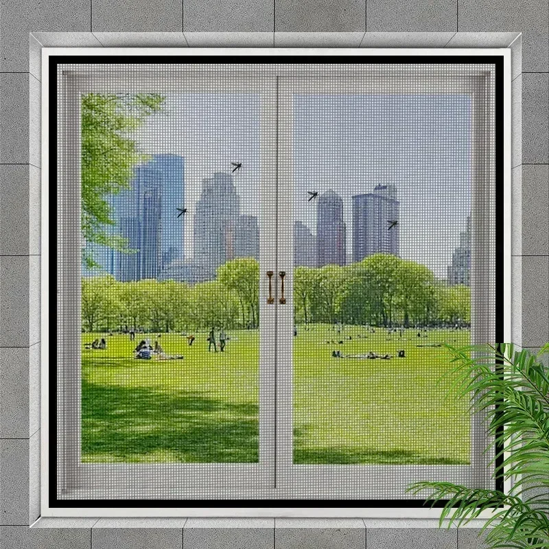 DIY Self-Adhesive Window Screen Netting Mesh Curtain Anti-Mosquito Cuttable Window Screen  Fitted To Multiple Windows