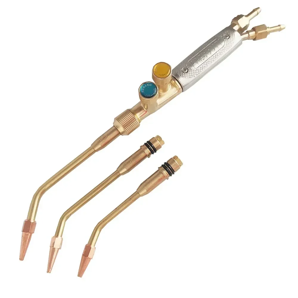 

upgrade Rotary gas welding torch oxygen acetylene injector brazing gun