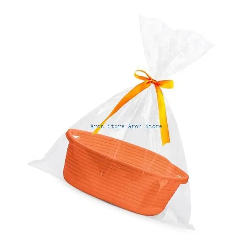 H3CF Breathable Fabric Fabric Organizers Portabel Portable Woved Storage Container Genggam Organisasi Tas untuk Penggunaan Rumah