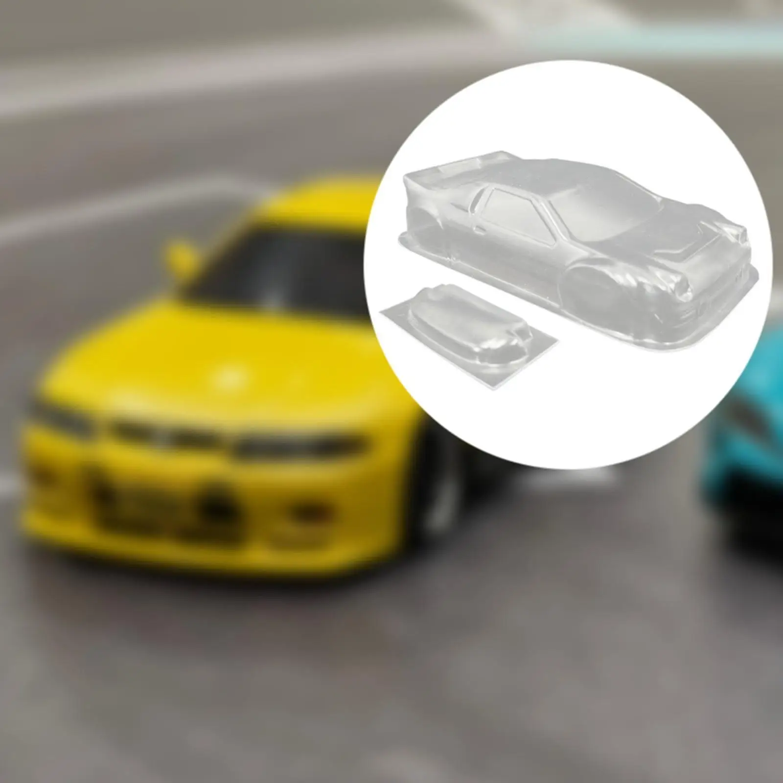 

1/28 Transparent PC Car Body Replacements Parts Clear RC Car Body Shell Cover RC