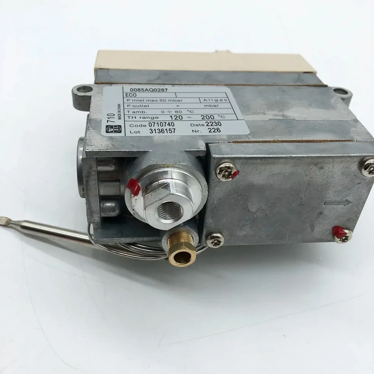 Obrázek 6: 120-200 stupňů 0085AQ0287 710 0710740 termostatická ovládání klapka pro JUSTA electrolux plyn smažák plyn kamna
