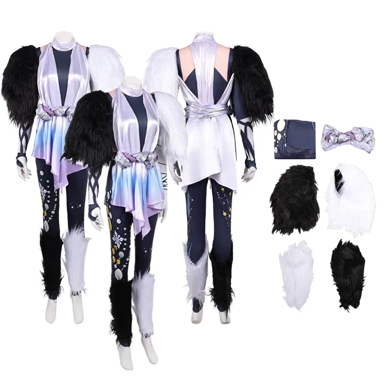 

Luna Snow Cosplay Costume Rivals 2025 Fantasia Adult Women Jumpsuit Belt Outfits Halloween Carnival Party Suit