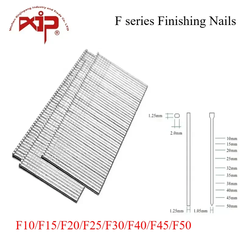 

Brad Nails Upholstery Galvanized 1000 pcs Straight Finishing Nails Fine Wire 18 Gauge Steel Staple Pin for Wooden Box Furniture