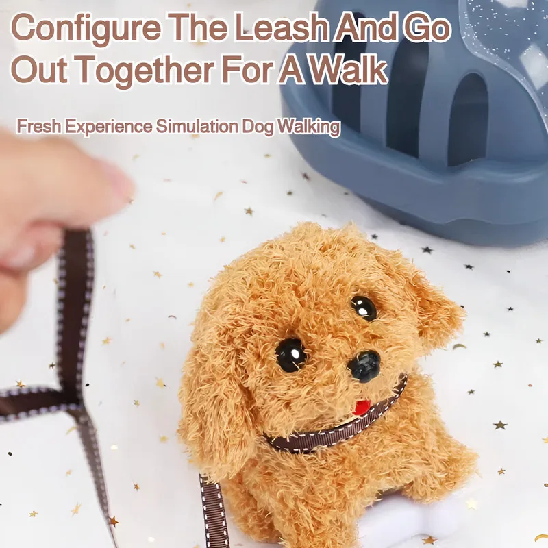 Simpatico cucciolo interattivo peluche giocattolo controllo vocale morbido peluche compagno regalo per bambini compleanno per bambini