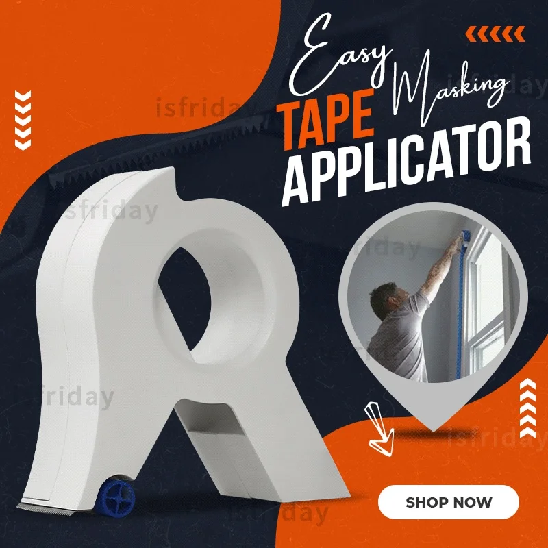 Painter Masking Tape Applicator Dispenser Machine Wall Floor Painting Packaging Sealing Tool For 1.88-2" X 60 Yard Standard Tape