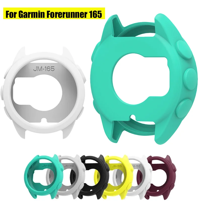 Protective Case Cover For Garmin Forerunner 165 Soft Silicone SmartWatch Shockproof Protector Shell Decoration Accessories