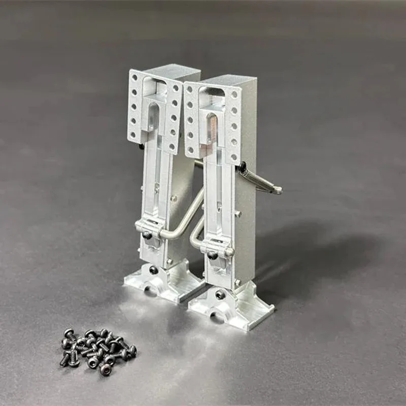 1 paire de Support de jambe en métal, train d'atterrissage pour camion Tamiya RC 1/14, remorque Semi-remorque, cadre de châssis, bricolage, accessoires de voiture jouet