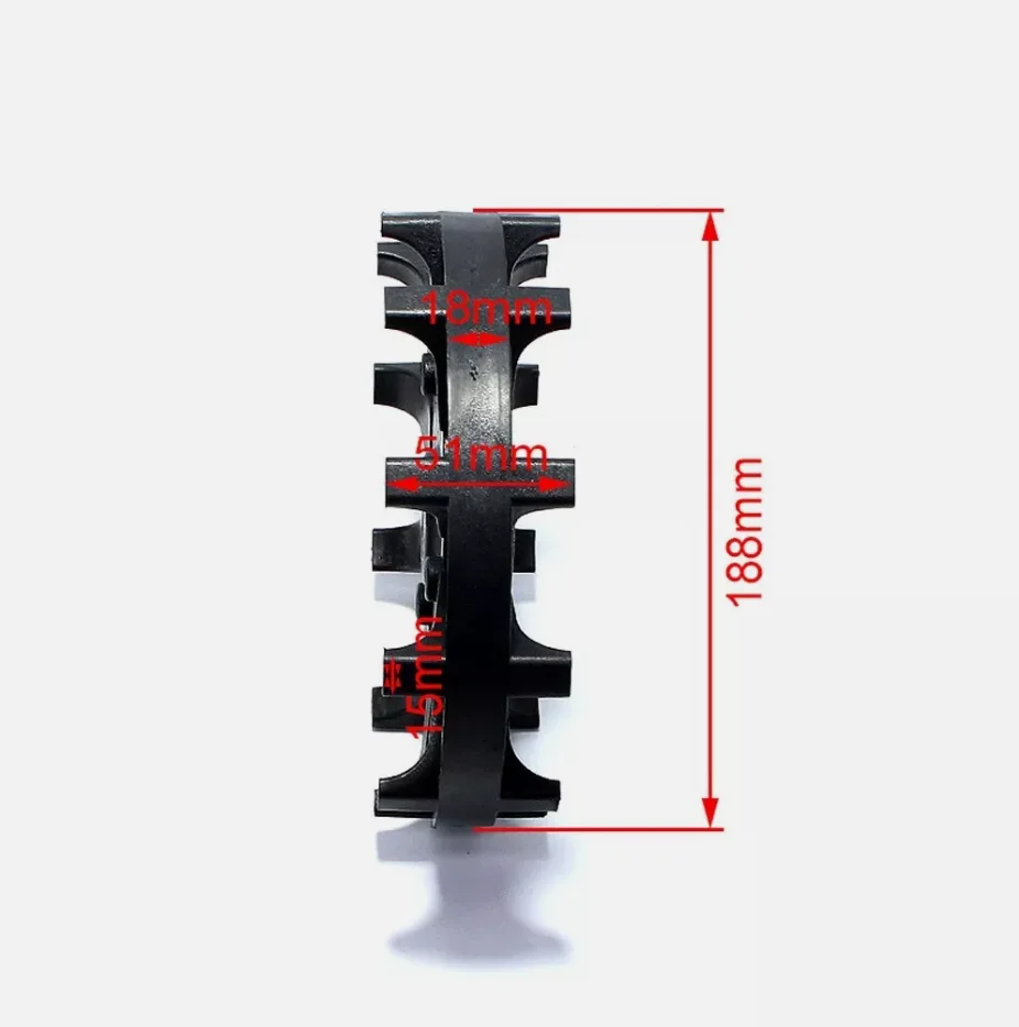 1 set Rubber Track Tracks Plastic drive wheel Ider Roller For ATV 4 Wheel Trolley Snowmobile Four Wheel modification Replace - view 6