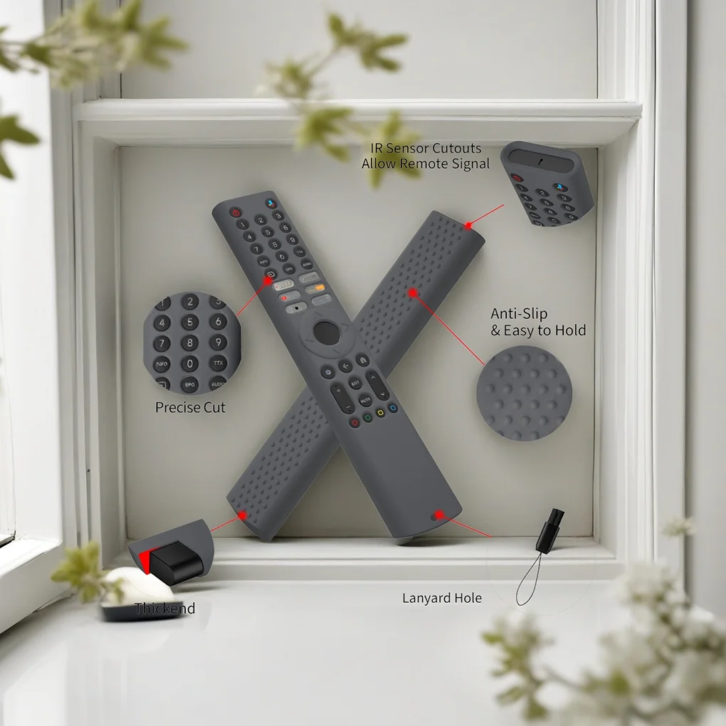 2025 AliExpress Hot Sale dla Xiaomi TV A Pro Silikonowe etui na pilota - najwyższa ochrona i styl — zdjęcie produktu 2
