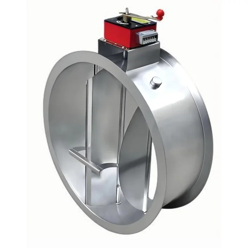 High quality galvanized round fire damper round air damper HVAC duct fire protection smoke exhaust