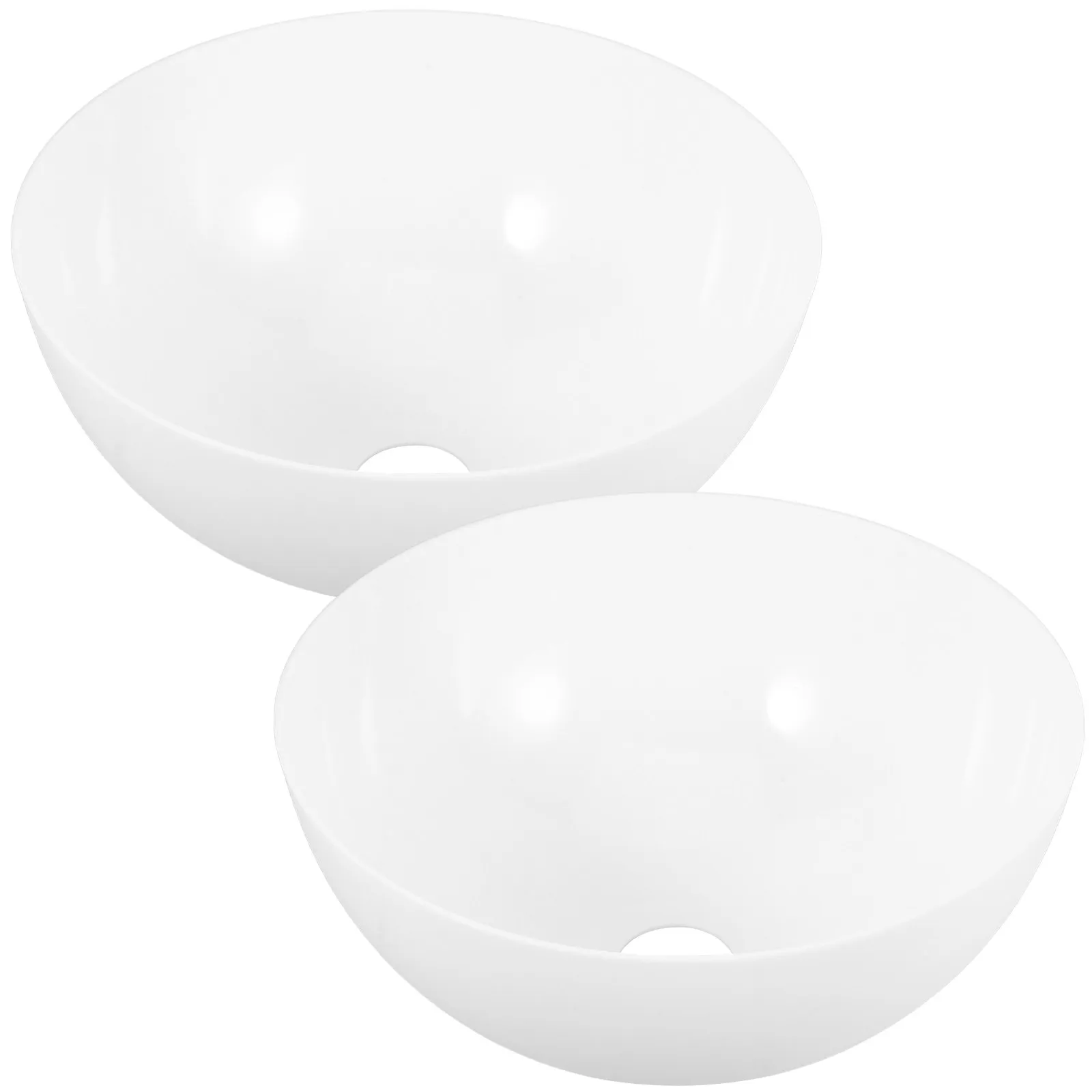 

2 шт. белых пластиковых полусферических плафонов-грибовидных абажурных колпаков для напольных, настольных, потолочных вентиляторов и светильников