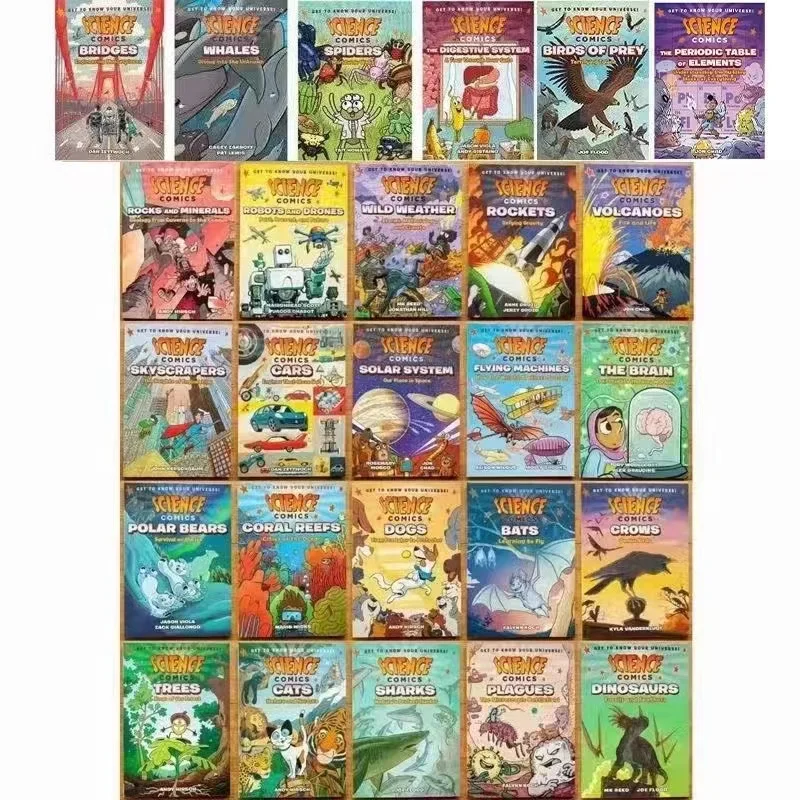 science comics cognitive story book exploracao infantil popular da natureza ingles picture 28 livros conjunto 01