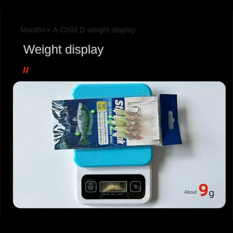 2/4/6SETS Fishing Lure Durable Fishing Tackle Colorful String Hook Dual-purpose Hanging Fishing Goods 9g Fake Bait Luminous Fish