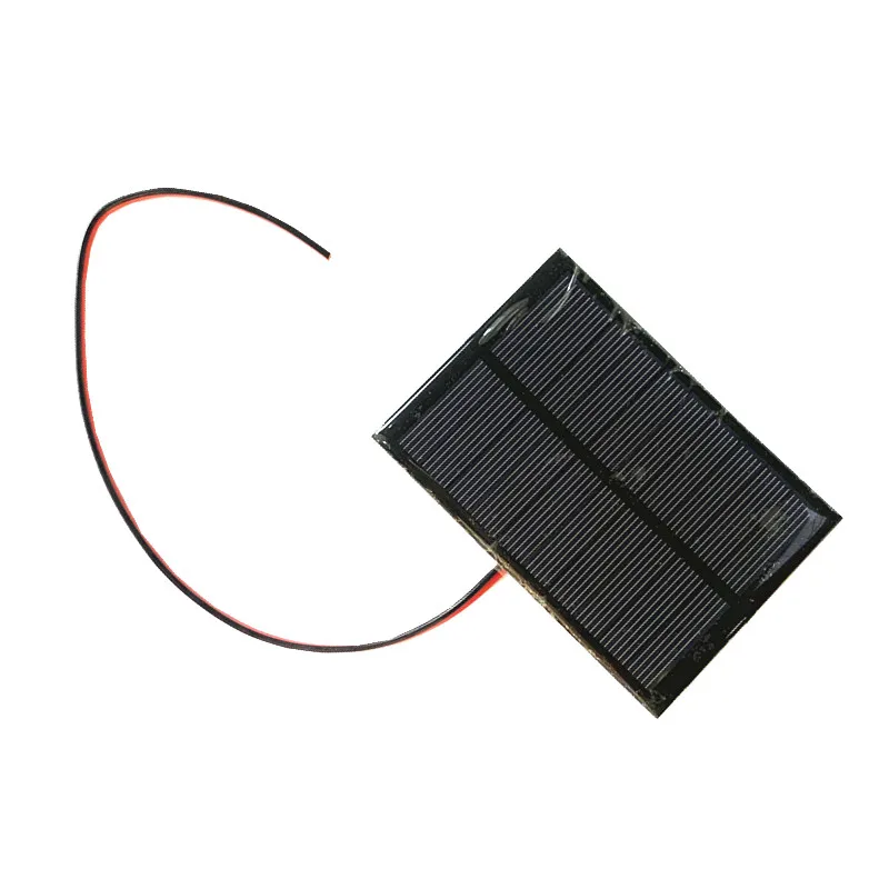 Panel Solar de 5V, 160mA, 200mA, 250mA, 0,8 W, 1W, 1,25 W, con cargador de batería Solar min CN3065/visualización de batería/1S 18650, KIT de soporte DIY