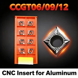 CCGT 060202 CCGT09T304 CCGT 120408 AK H01 Carbide Insert voor Aluminium SCLCR Externe Draaigereedschap Blade Draaibank Onderdelen CNC Cutter