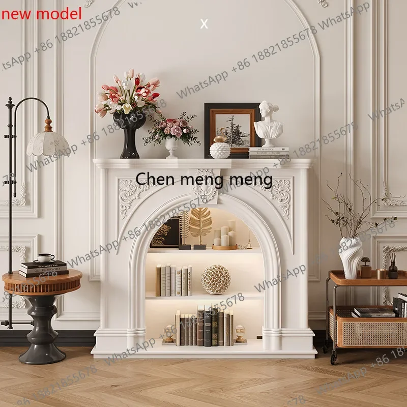 N138French fireplace decorative cabinet porch fireplace living room home indoor closet can be customized