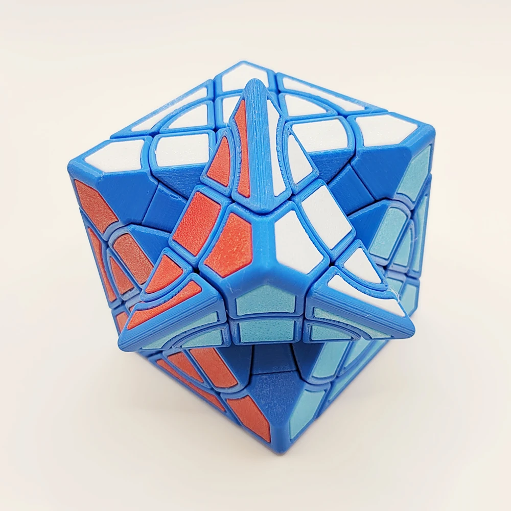 ZEPUZZLES Circle Compy Cube z Elementami LE Magic Cube Dziwna Kształtowa Kostka Puzzle Bez Naklejek Zabawki Puzzle