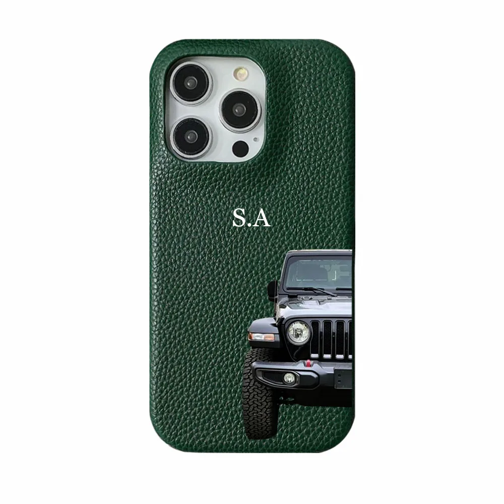 

Personalised Initial letters Pebble Grain Leather Case for iphone 11 12 14 13 15 17Pro Max XS Max XR 16 Plus Covers Moon & Stars