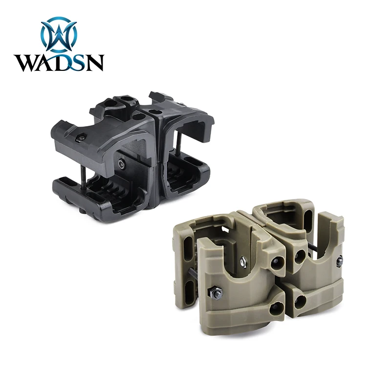 WADSN Hunting Double Magazine Coupler fit AR15 M4 M16 AK MP5 MP7 Rifle Magazine Parallel Connector Clamp Airsoft Mag Clip