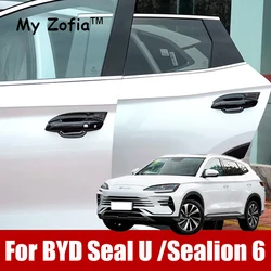 Dla BYD Seal U Sealion 6 2024 2025 LHD Car Styling Osłona klamki drzwi Dekoracja zewnętrzna ABS Auto Zmodyfikowane akcesoria