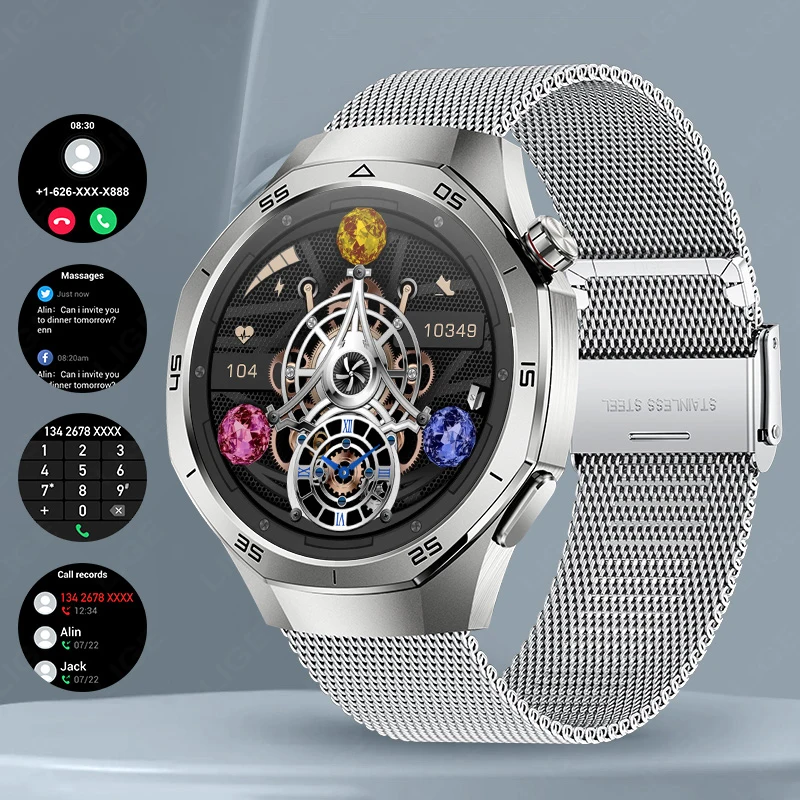 

LIGE 1.53inch Screen Men Smart Watch Bluetooth Call Sport Tracker Heart Rate Monitor Watch Waterproof Smartwatch For Android IOS