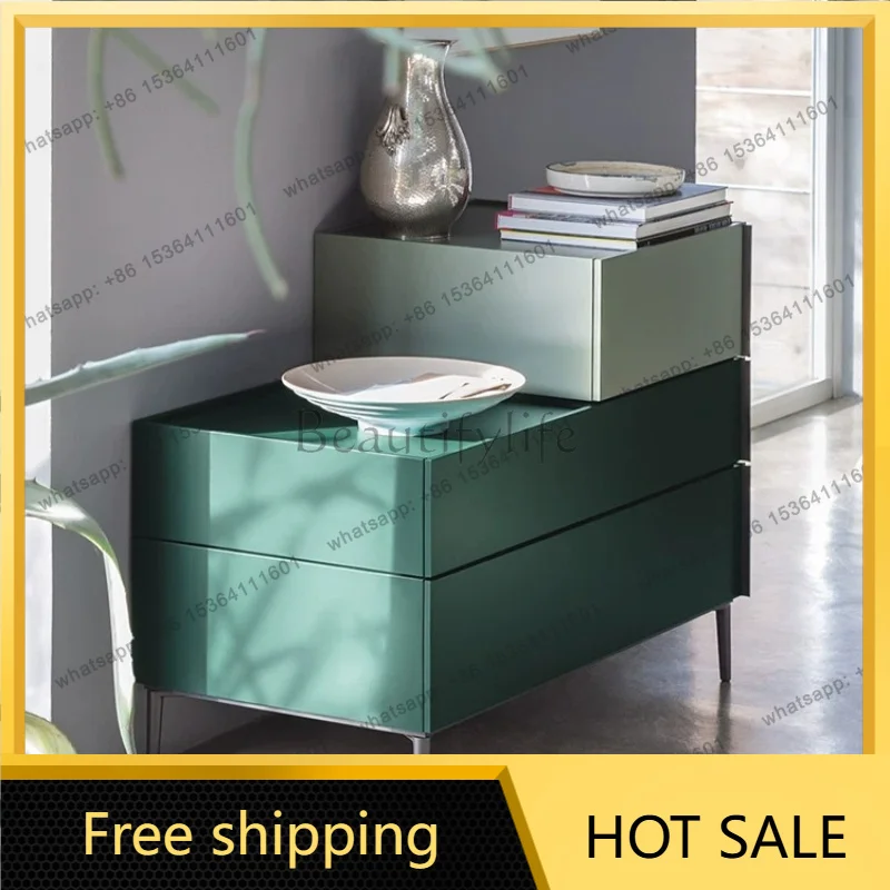 Factory Direct Italian Minimalist Painting Bucket Cabinet Living Room Premium Storage Cabinet
