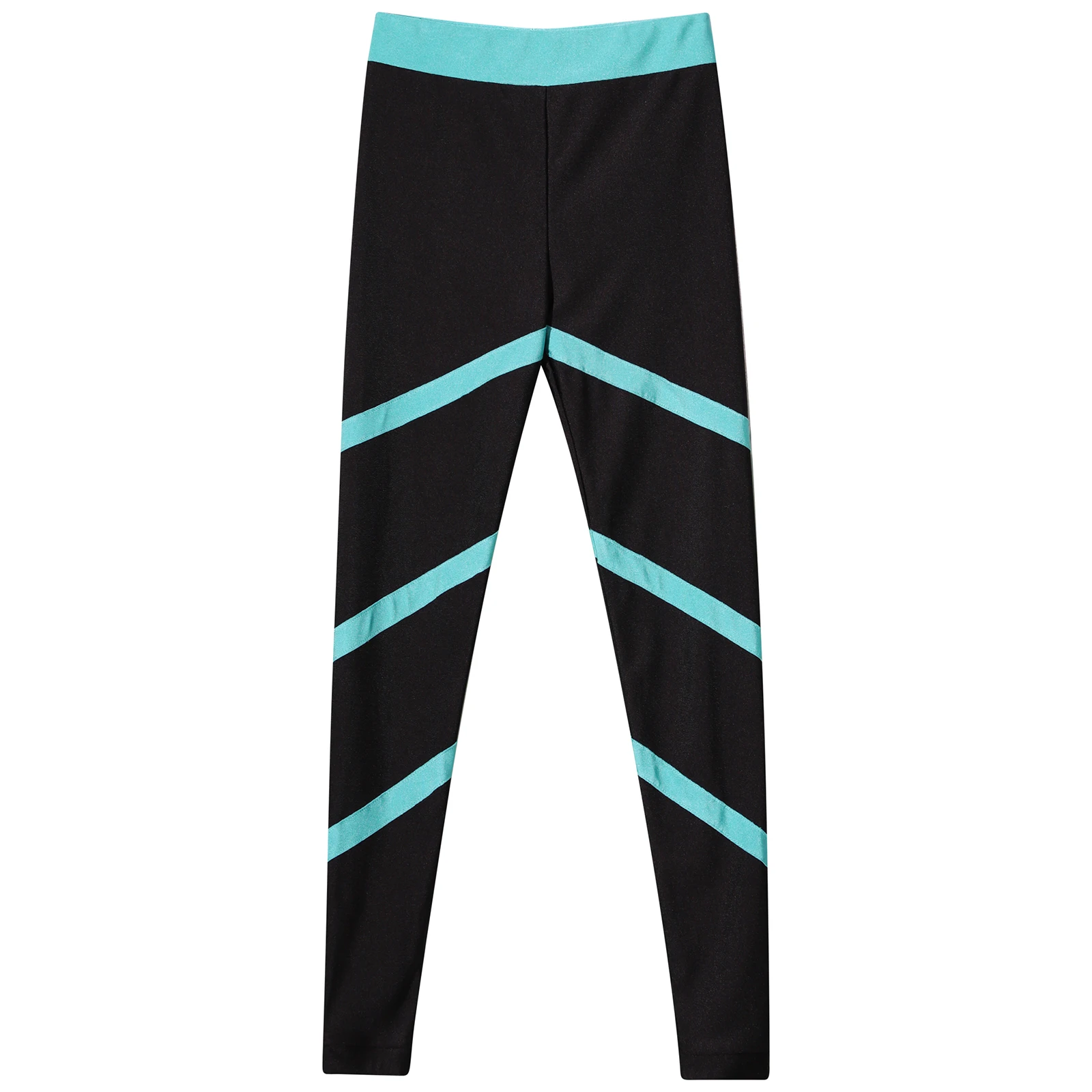 Ginástica das crianças leggings meninas calças magras adolescentes cintura elástica collants para a dança correndo esporte patinação yoga calças