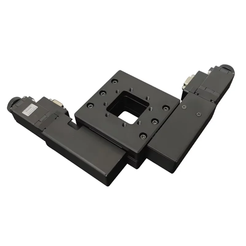 PT-XY15 95*95 مللي متر المرحلة الخطية بمحركات XY المرحلة المجهر المرحلة الكهربائية XY منصة الجمع المتكاملة السفر 15 مللي متر