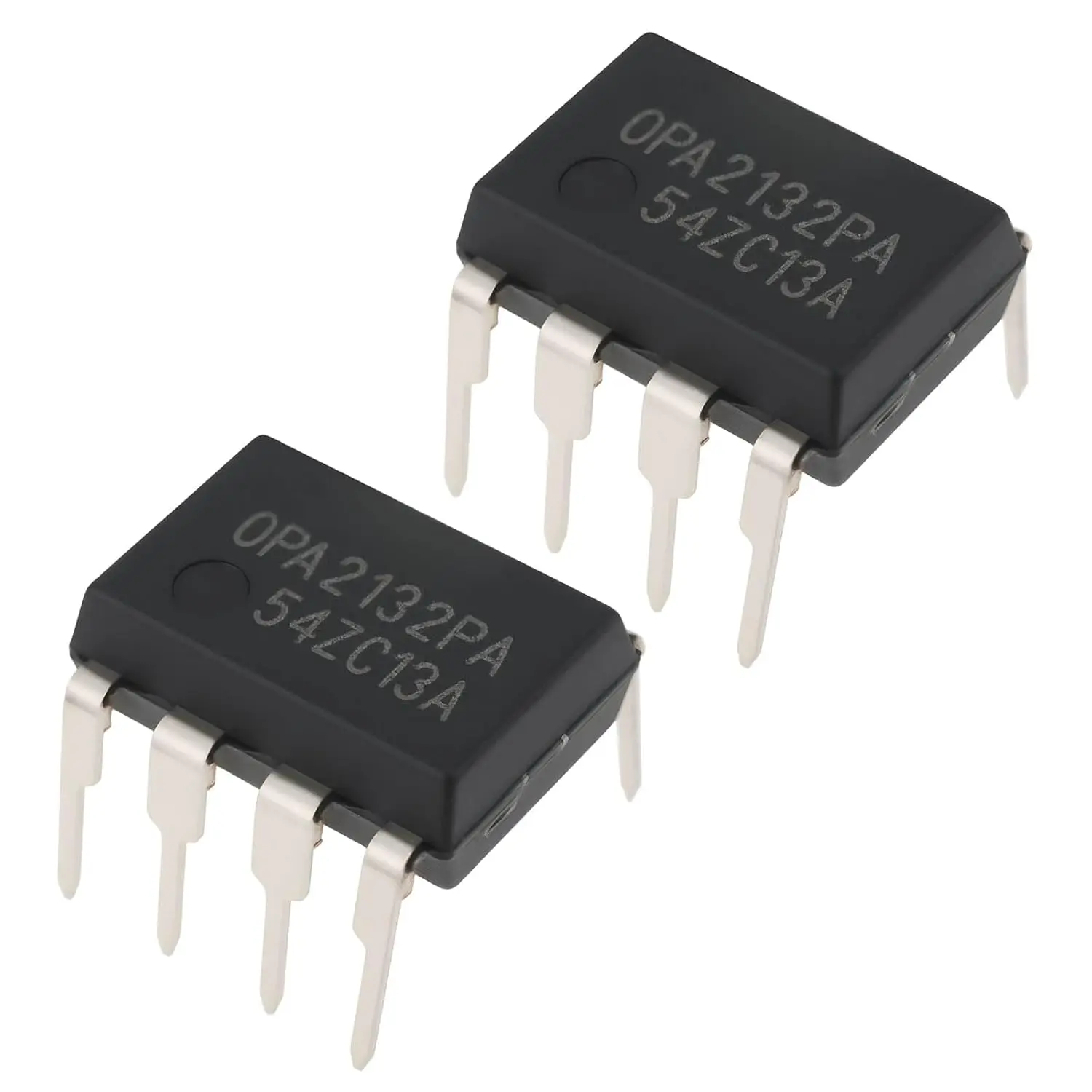 2Pcs OPA2132PA Dual Channel Operational Amplifier DIP8 High Speed FET Input 5V-36V for Audio Signal Processing
