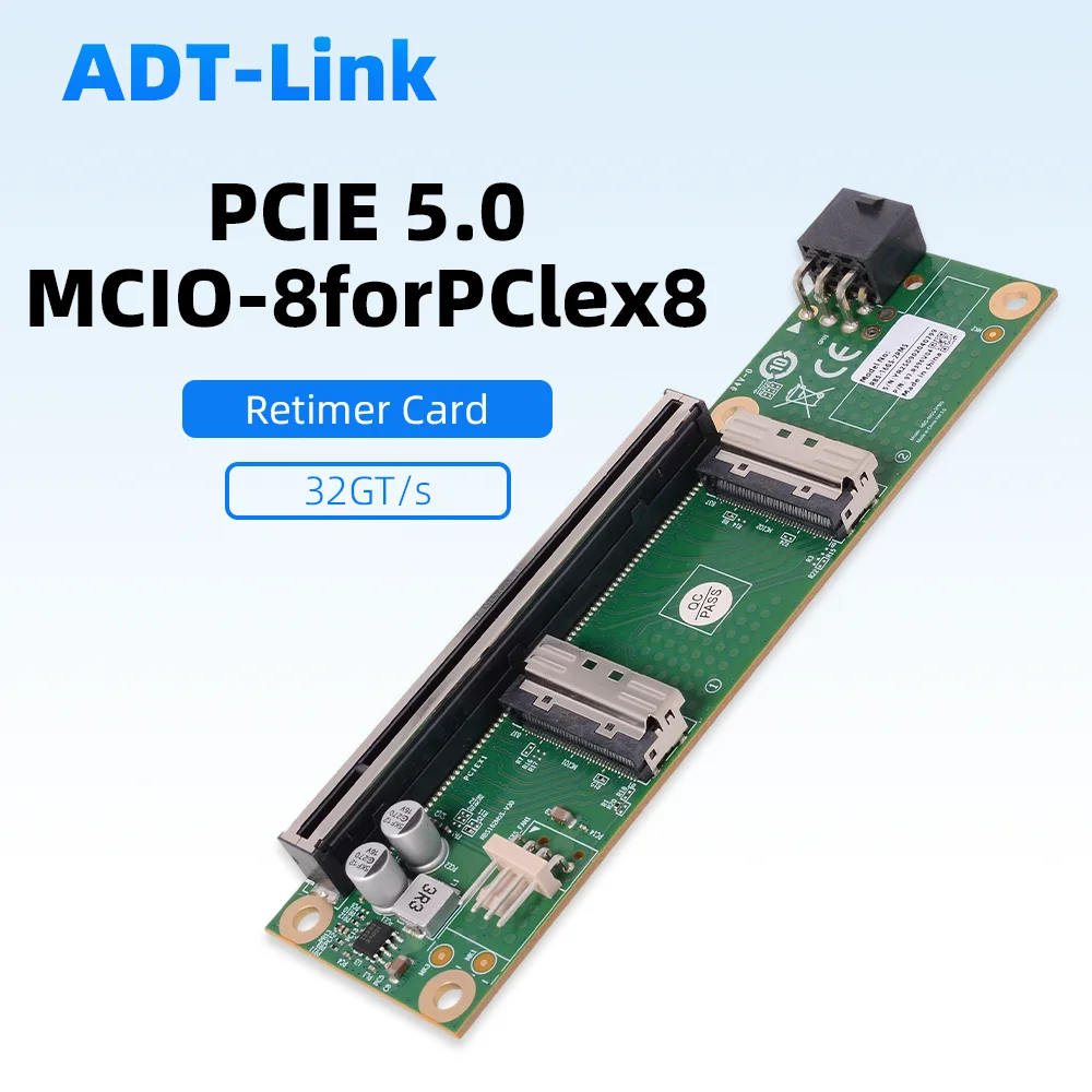 

PCIe 4.0 5.0 16x To SlimSAS Sff 8654 Server Motherboard Baseplate for Graphics Cards Network Cards X16 X8 Dual MCIO Interfaces