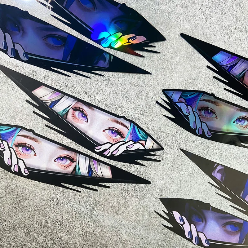 Animation-themed Motorcycle Decorative Stickers (1 Pair), Waterproof, Can Be Attached To Motorcycle Side Panels, Fuel Tanks