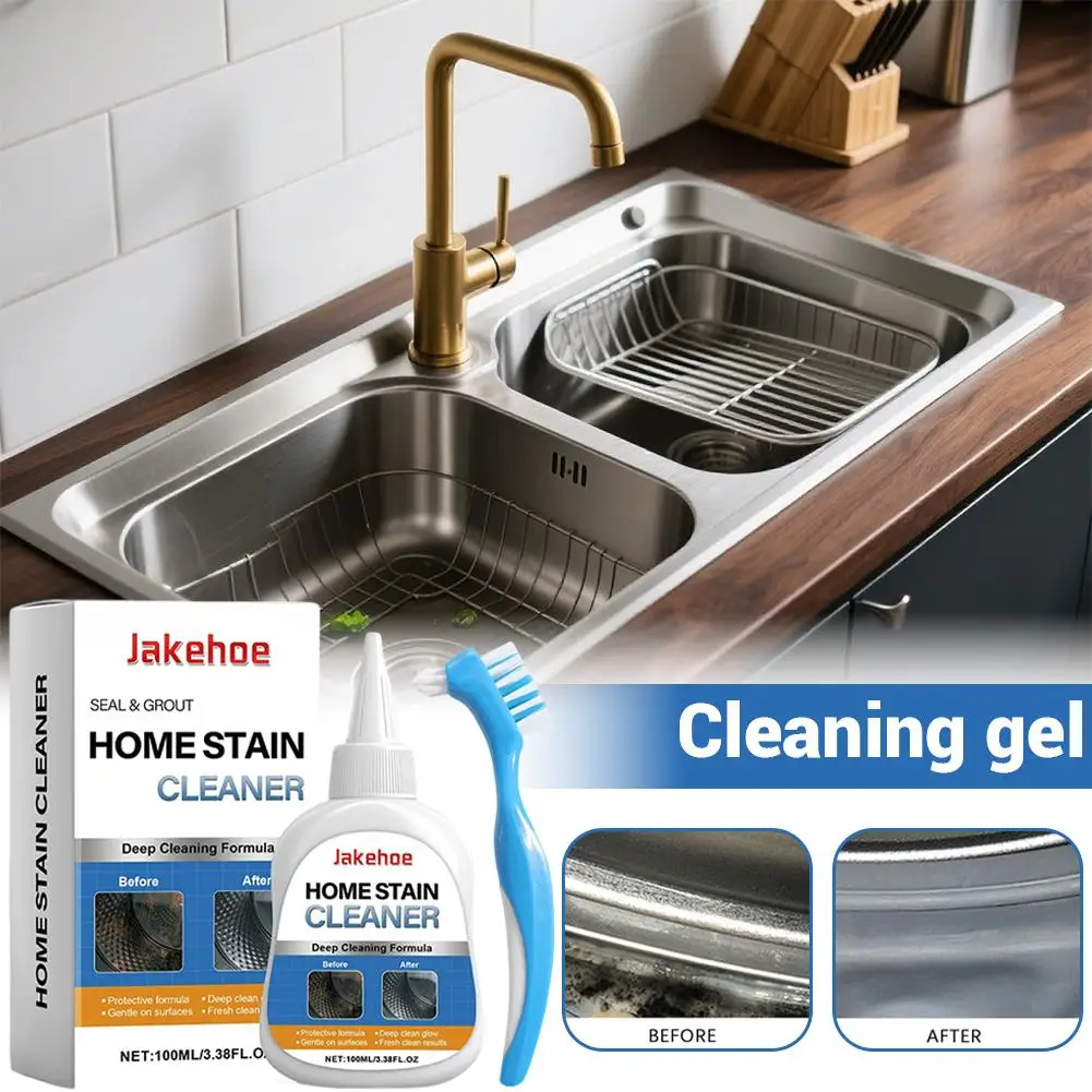1pcs Household Stain Cleaner Professional Strength Remover Gel Multi-purpose Mildew Repellent Gel for Washing machine Toilet