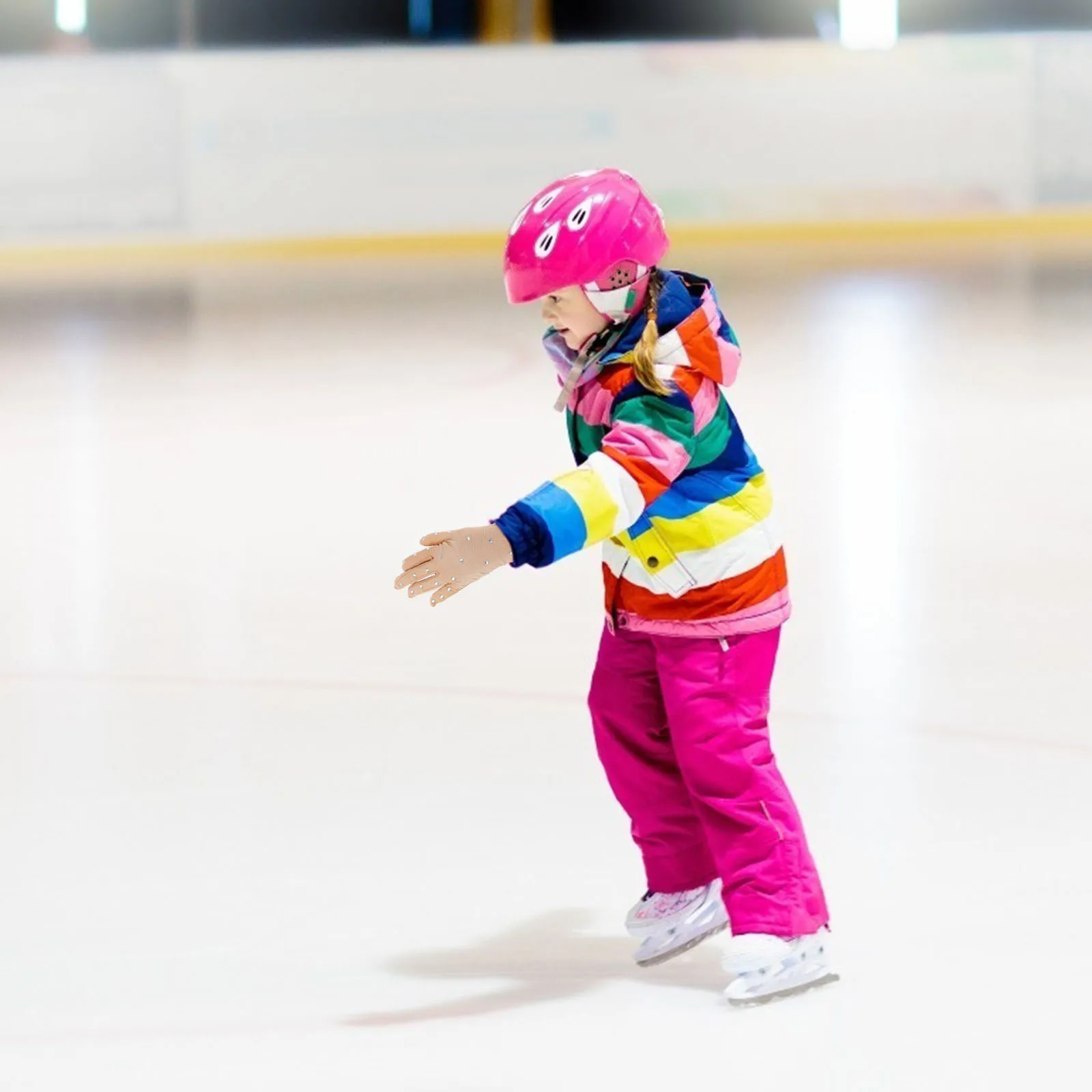 1 زوج للدفء تنفس حجر الراين دائم الحرارية دائم الشكل أداء حجر الراين قفازات التزلج قفازات التزلج على الجليد