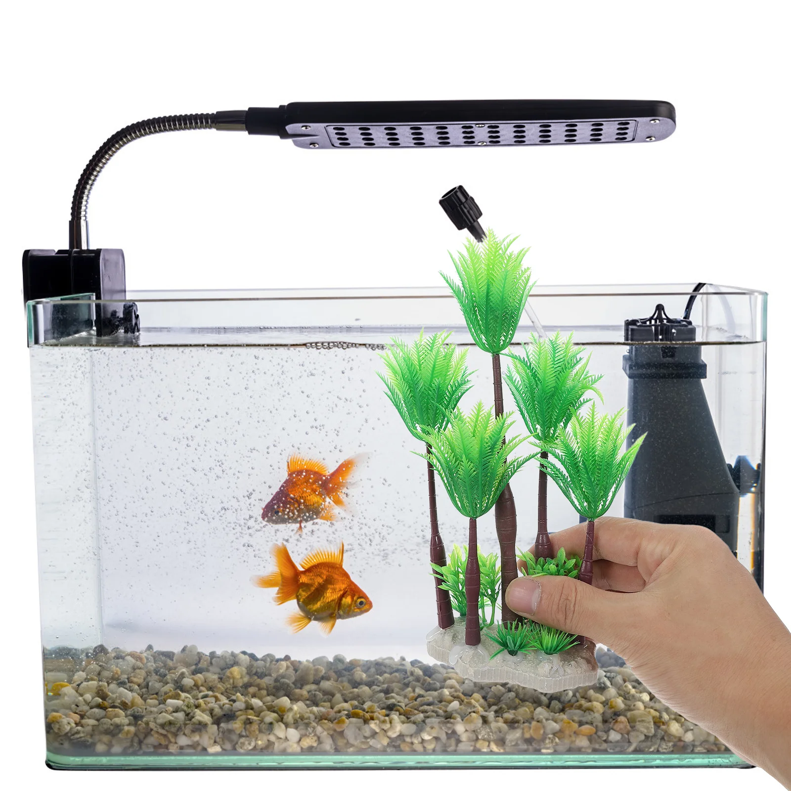 

1 set Simulated Aquatic Plants Realistic Fake Artificial Aquarium Decorations Durable Fish Tank Plants Safe Easy Installation