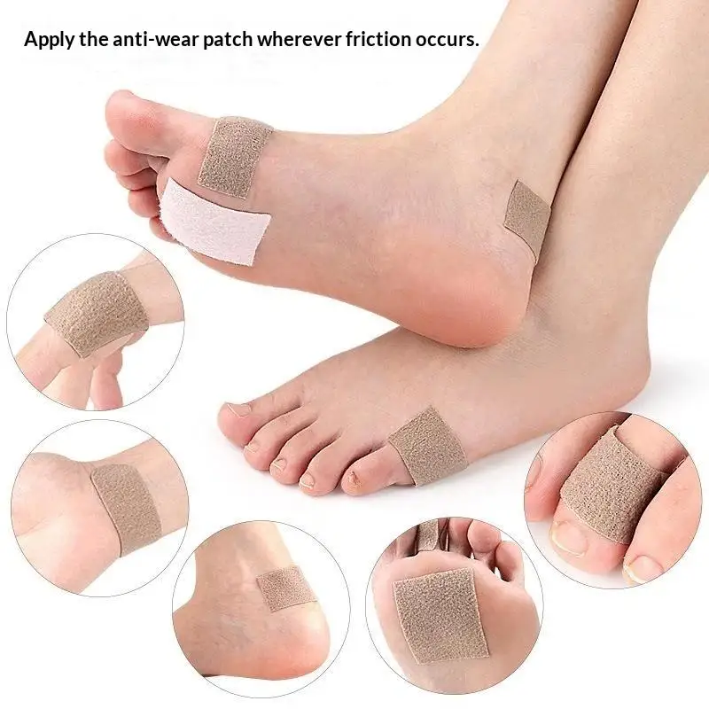 5/10Pcs Moleskin Tape Adhesive Pad Blister Prevention Anti-wear Heel Protector Sticker Prevent Skin Feet Chafing